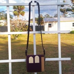 Bally Brown and Cream Crossbody Bag